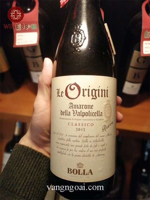 Rượu Vang Ý Le Origini Bolla Amarone Riserva DOCG Cao Cấp