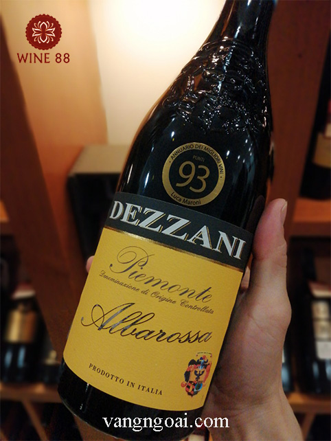 Rượu Vang Ý Dezzani Albarossa DOC Cao Cấp Vùng Piemonte